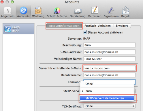 AM change imap 3