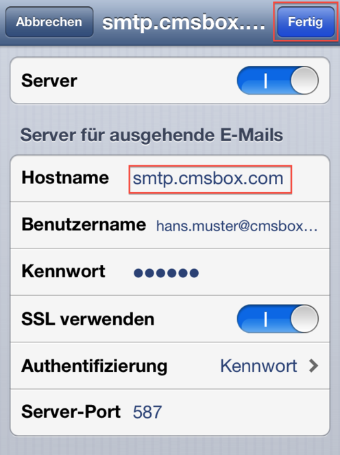 iP change imap 7